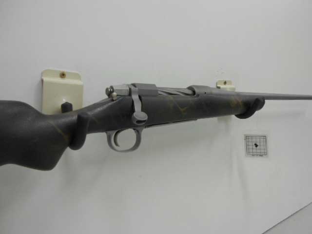 Green camo stock, Matte stainless metal